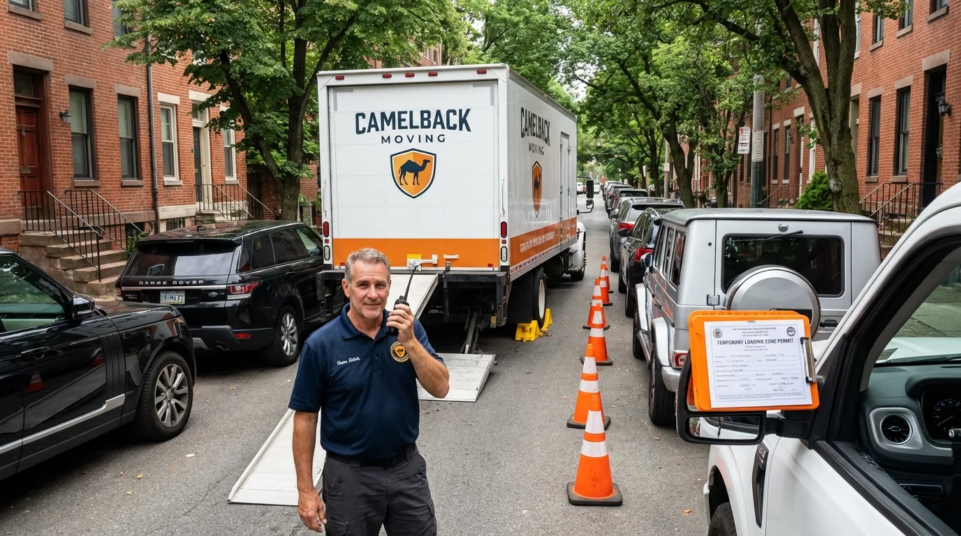 City street loading permit setup in Florham Park, NJ
